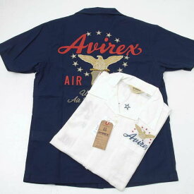 AVIREX アヴィレックス(アビレックス) 6175117 AIR PATROL EMB 半袖開襟シャツ　オープンシャツ