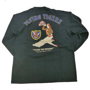 AVIREX ABbNX(ArbNX) 783-4230011 tCO^CK[X&sibvK[ LONG SLEEVE T-SHIRT FLYING TIGERS TVc
