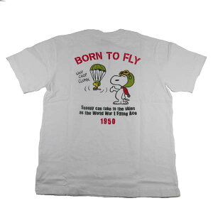 Alpha At@ TC1627-2 PEANUTS x ALPHA Xk[s[ BORN TO FLY obNvg TVc