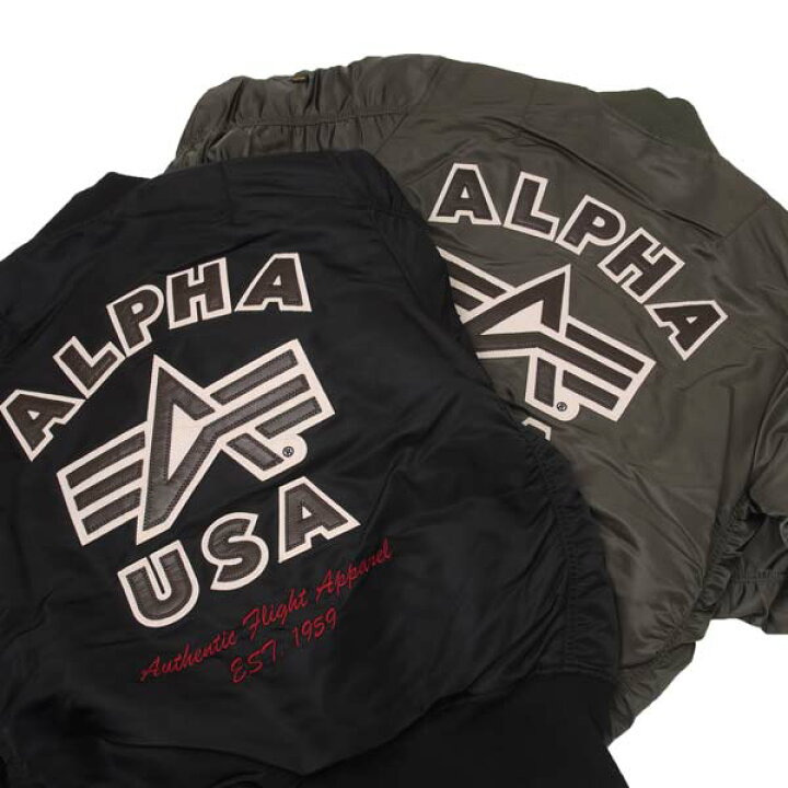 楽天市場】ALPHA アルファTA0199 MA-1 バックエンブレム FLYING-A 
