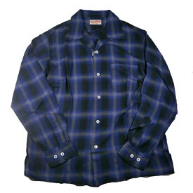 SUGARCANE シュガーケーン SC29120 / RAYON OMBRE CHECK OPEN SHIRT オープンカラーシャツ