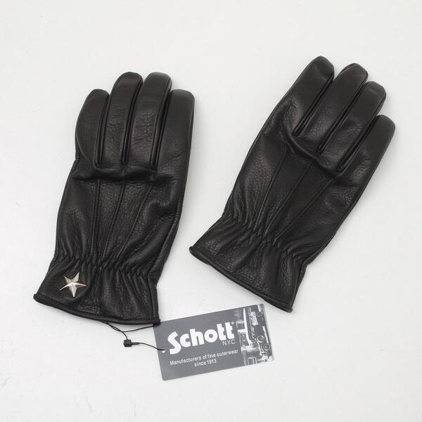 ショット ワンスター グローブ Schott ショット3169030-09 贈答品 GLOVEワンスターグローブ ブラック 革手袋 ONE 海外輸入 STAR