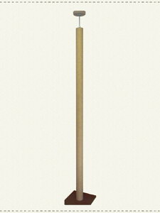 高さオーダー可 日本製 キャットタワー シングルタイプ 棚板なし カーペット巻飛騨高山よりお届け アフターフォローもバッチリ!キャットポール ロング 頑丈 天井 突っ張り タイプ 猫 ネコ