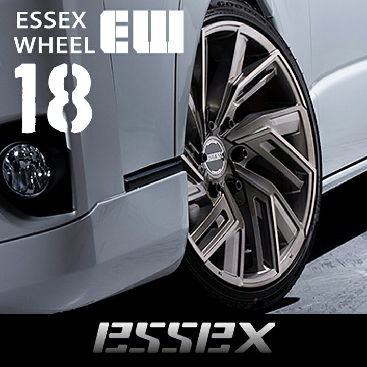 楽天市場】【ESSEX/エセックス】 ホイール EW 18インチ ブラック 