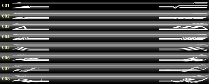 楽天市場 オリジナルデコライン シンプルタイプ ピンストライプ 左右セット車のボディに デザイン カラーが選べる Awesome オーサム デコライン デコレーション 一万円以上送料無料対象外 02p05nov16 カーブティックイフ