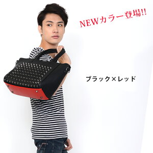 スタッズ付きバッグトートバッグショルダーバッグ2WAY大容量収納鞄BAG高級感ストラップ付きシンプル黒白ブラックママバッグ小物女性レディースメンズインナーバッグ大きめ02P09Jan16