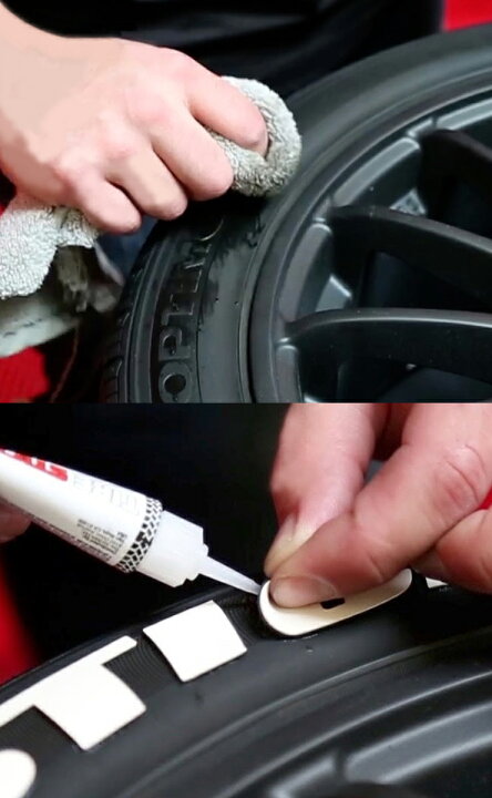 楽天市場】DIY タイヤステッカー 4枚入り (A～Z) TIRE STICKERS DIY 