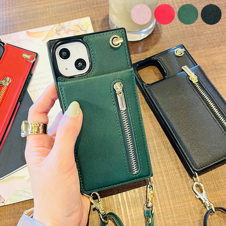 楽天市場】ショルダー付き 背面 カード収納 小銭入れ ケース iPhoneSE3  