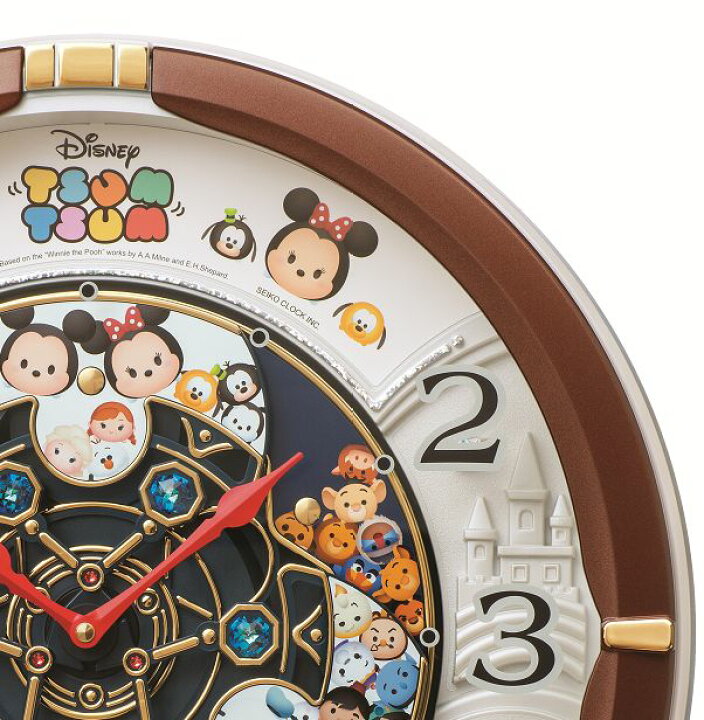 楽天市場】ディズニーからくり時計 壁掛け時計 名入れ ディズニー 