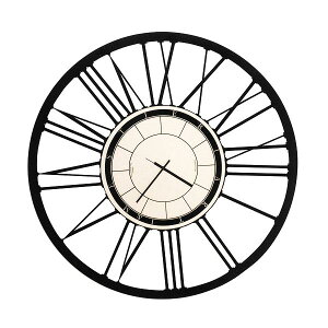 Arti e Mestieri |v@AeBEGEXeBG 0709-C71 black C^A Wall clock Big@Ǌ|v ^yz