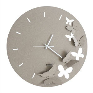 Arti e Mestieri |v@X@AeBEGEXeBG@Wall clock Butterfly Spring 2875-C116 Beige@C^A@Ǌ|v 