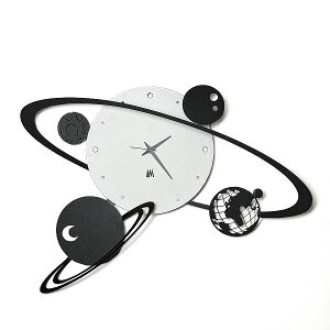 AeB G XeBG Arti e Mestieri |v Wall clock Sistema Solare@2947-C26 WHITE C^A @Ǌ|vyz