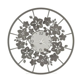 Arti e Mestieri 掛け時計 アルティ・エ・メスティエリ　フラワー　Wall clock Chiave Fior di Loto 3304-C18 mud　壁掛け時計 【送料無料】