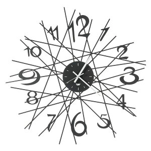 AeB G XeBG Arti e Mestieri |v Wall clock Zig Zag@3513-C71 Black C^A @Ǌ|vyz