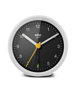 【日本正規代理店品】 BRAUNアラームクロック  BRAUN Classic Analog Alarm Clock BC12WB  BRAUN目覚まし時計 ブラウンアラームクロック