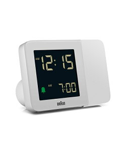 【日本正規代理店品】プロジェクション BRAUN Digital Projection Alarm Clock BC15W ブラウン アラームクロック 目覚まし時計 置き時計
