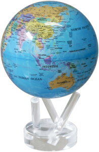 [oO[u @Ɖ葱svcȒnV 4.5" MOVA GLOBES @ MG45BOE@11D4cm Blue w/Political Map