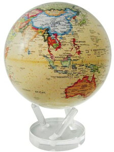 ムーバグローブ ゆっくりと回り続ける不思議な地球儀 8.5"MOVA GLOBES MG85ATE  φ21.6cm Antique Beige ギフト 贈り物 お洒落