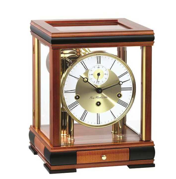 エレガントでお洒落な機械式報時置き時計！ヘルムレ（HERMLE）報時置き時計 22998-160352 インテリア雑貨 セシセラ