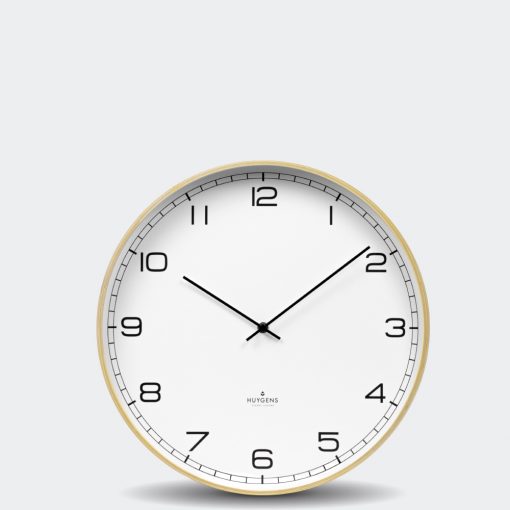 HUYGENS CLOCK 掛け時計 シンプルなデザインが魅力です！ HUYGENS CLOCK オランダ アラビック掛け時計 35cm Wood Wall Clock WOOD-ARABIC35  壁掛け時計 モダン スタイリッシュ【送料無料】
