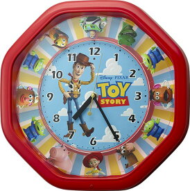 からくり時計　リズム時計　ディズニー　RHYTHM　　トイ・ストーリー　名入れ　4MH440MC01　からくり壁掛け時計 　名入れ　ギフト