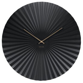 Karlsson　カールソン　掛け時計　Karlsson Sensu Clock Large - Black　ブラック　壁掛け時計　KA5658BK