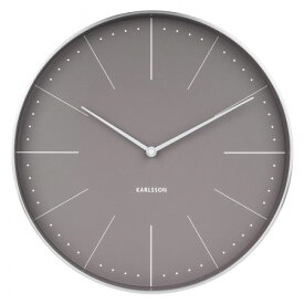 Karlsson　カールソン　掛け時計　Karlsson Normann Wall Clock - Grey　グレイ　壁掛け時計　KA5681GY　ギフト　贈り物　お洒落