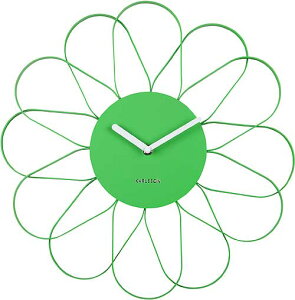 Karlsson@J[\ |v@Karlsson flower Clock@Ǌ|v@KA5975BG@40cm Mtg@蕨@