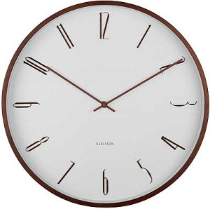 Karlsson�@�J�[���\���@�|�����v�@Karlsson Wall Clock - �u���E���@�Ǌ|�����v�@KA6014WH�@�M�t�g�@���蕨�@�������@���_��