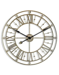 Champagne/Silver Iron Skeleton Wall Clock@^|v@MCSISWC@XPg@Clock 76cm@Ǌ|v@EH[NbN@v@g