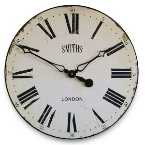 ^|v W[bZ@SMITHX~X|v@Smiths Wall Clock Antique Style White 50cm@Ǌ|v@W[bZv@GAL-SMITHS-WHITE