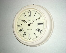 ロジャーラッセル　Roger Lascelles　掛け時計　Lascelles Classic Wall Clock in Cream 32cm ロジャーラッセル時計　LC-LASC-CRM　壁掛け時計　ウォールクロック　時計　英国　レトロ