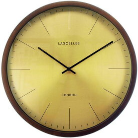 掛け時計　ロジャーラッセル RogerLascelles 壁掛け時計 WOODEN CASED CLOCK WITH GOLD METAL DIAL 41.5cm　ロジャーラッセル時計　LC-LASC-DW-G