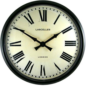 ロジャーラッセル掛け時計 大型掛け時計 レトロ調でお洒落 　Roger Lascelles　掛け時計　壁掛け時計　ロジャーラッセル時計　LM-LASC-BLACK　アンティーク調