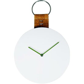 ロジャーラッセル掛け時計　RogerLascelles掛け時計 MODERN WOODEN AND LEATHER WALL CLOCK 　壁掛け時計　LMC-WHITE-STRAP