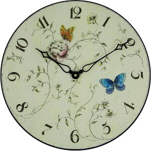 AeB[NłIW[bZ|vRogerLascelles|v@BUTTERFLIES WOODEN WALL CLOCK@Ǌ|v@PUB-BUTTERFLIES