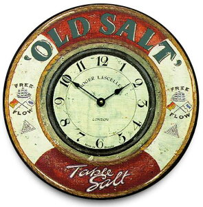 AeB[NłIW[bZ|v@RogerLascelles|v@Nautical wall clock, 'Old Salt' Ǌ|v@PUB-SALT