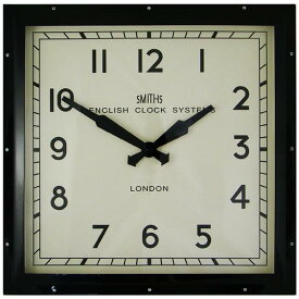ロジャーラッセル　SMITHスミス掛け時計　RogerLascelles掛け時計　Smiths Retro Clock 41cm　壁掛け時計　ロジャーラッセル時計　SM-ENGLISH-BLACK　時計　ウォールクロック　レトロ