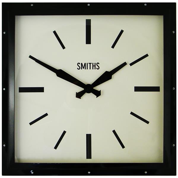 レトロデザイン！ロジャーラッセル掛け時計　SMITHスミス掛け時計 RogerLascelles掛け時計 Smiths Retro Clock  41cm　壁掛け時計　ロSM-MODERN-BLACK | インテリア雑貨　セシセラ
