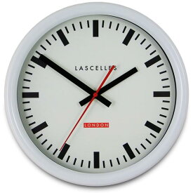 ロジャーラッセル掛け時計　RogerLascelles社製 White Swiss Inspired Station Clock Wall Clock 30cm　壁掛け時計　ロジャーラッセル時計　TS-SYNC-WHT