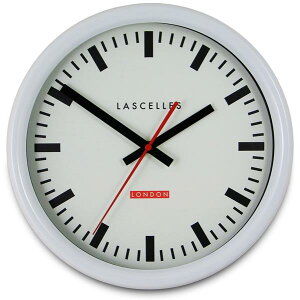 W[bZ|v@RogerLascellesА White Swiss Inspired Station Clock Wall Clock 30cm@Ǌ|v@W[bZv@TS-SYNC-WHT