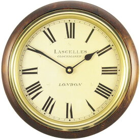 ロジャーラッセル Roger Lascelles 掛け時計 CLASSIC WOODEN WALL CLOCK 26．7cm　ロジャーラッセル時計　WR-LASC-MAH