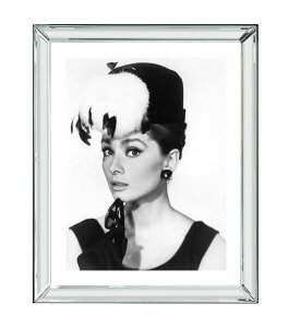 �s�N�`���[�A�[�g�@�}���n�b�^���@AudreyHepburn�@�u�I�[�h���[�E�w�b�v�o�[���v�@48cm×58cm�@BVL313