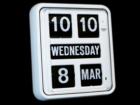 【TWEMCO】　トゥエンコ　カレンダー時計　　BQ-170ホワイト　TWEMCO掛け時計