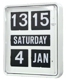 【TWEMCO】　トゥエンコ　大型カレンダー時計　　BQ-1700ホワイト　TWEMCO掛け時計