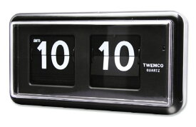 【TWEMCO】　トゥエンコ　置き掛け兼用時計 QT-30ブラック