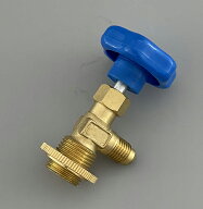 ガスチャージ R12用サービス缶バルブ 青 消耗品(ガスチャージャー・エアコン・ガス充填)