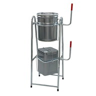ペール缶・一斗缶スタンド 2段式 缶が落下しない メッキ仕様