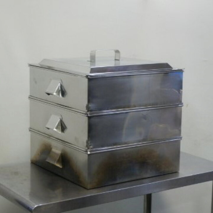 楽天市場】【中古】1 SA 業務用ステンレス 角蒸し器 42cm 2段 内寸 