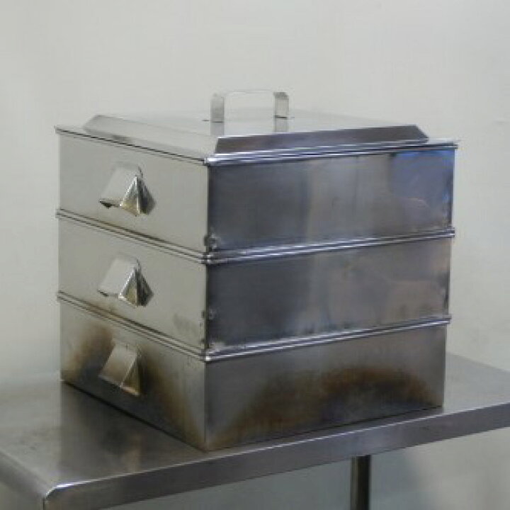 楽天市場】【中古】1 SA 業務用ステンレス 角蒸し器 42cm 2段 内寸  